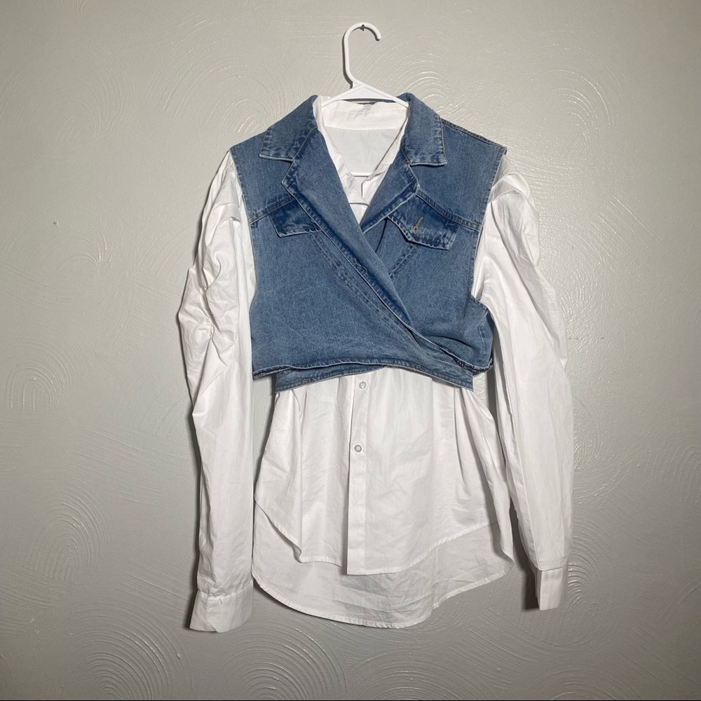Denim Vest set